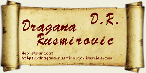 Dragana Rusmirović vizit kartica